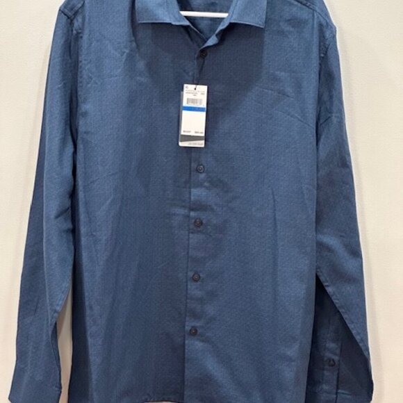 Perry Ellis Other - NWT!  Men's Dress Shirt Perry Ellis button down Blue Size XL